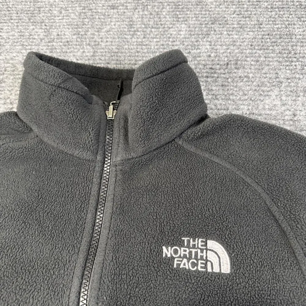 The North Face Jacket Mens Small Gray Fleece Full Zip Outdoor Hiking Travel